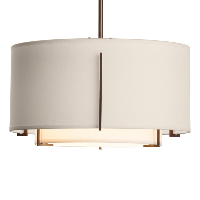 Hubbardton Forge 139602-SKT-MULT-05-SF1099-SE1590 One Light Pendant, Bronze