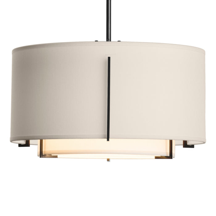 Hubbardton Forge 139602-SKT-MULT-10-SF1099-SE1590 One Light Pendant, Black