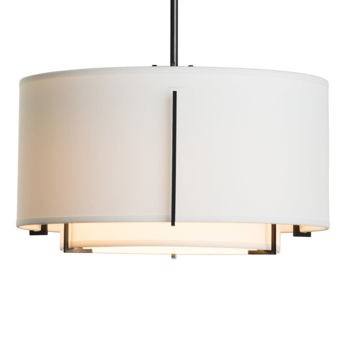 Hubbardton Forge 139602-SKT-MULT-10-SF1099-SF1590 One Light Pendant, Black