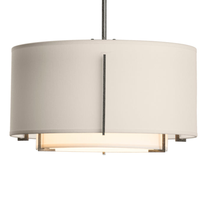 Hubbardton Forge 139602-SKT-MULT-20-SF1099-SE1590 One Light Pendant, Natural Iron