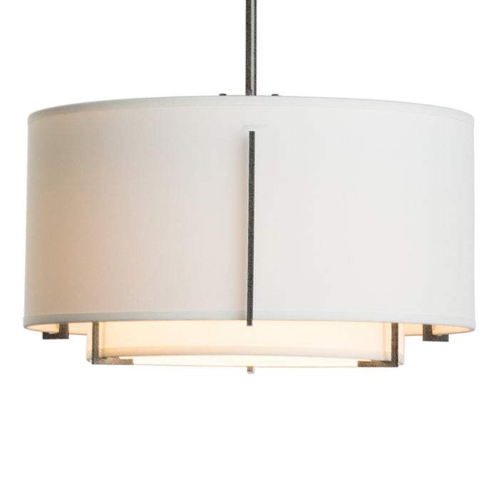 Hubbardton Forge 139602-SKT-MULT-20-SF1099-SF1590 One Light Pendant, Natural Iron