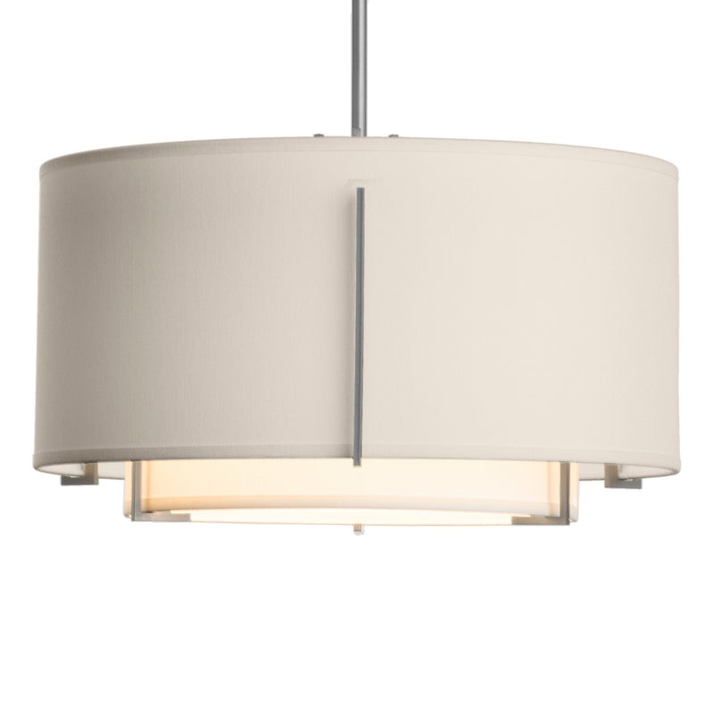 Hubbardton Forge 139602-SKT-MULT-82-SF1099-SE1590 One Light Pendant, Vintage Platinum