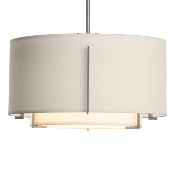 Hubbardton Forge 139602-SKT-MULT-82-SF1099-SE1590 One Light Pendant, Vintage Platinum
