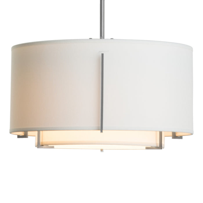 Hubbardton Forge 139602-SKT-MULT-82-SF1099-SF1590 One Light Pendant, Vintage Platinum