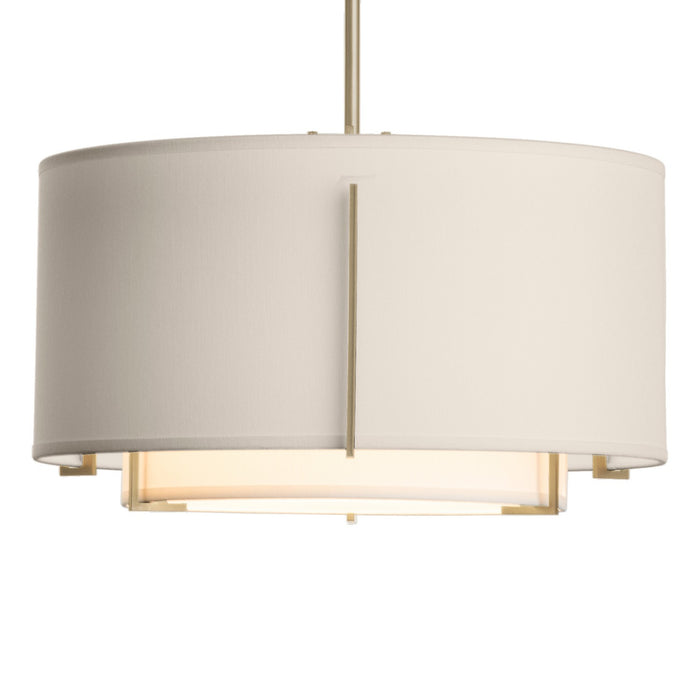 Hubbardton Forge 139602-SKT-MULT-84-SF1099-SE1590 One Light Pendant, Soft Gold