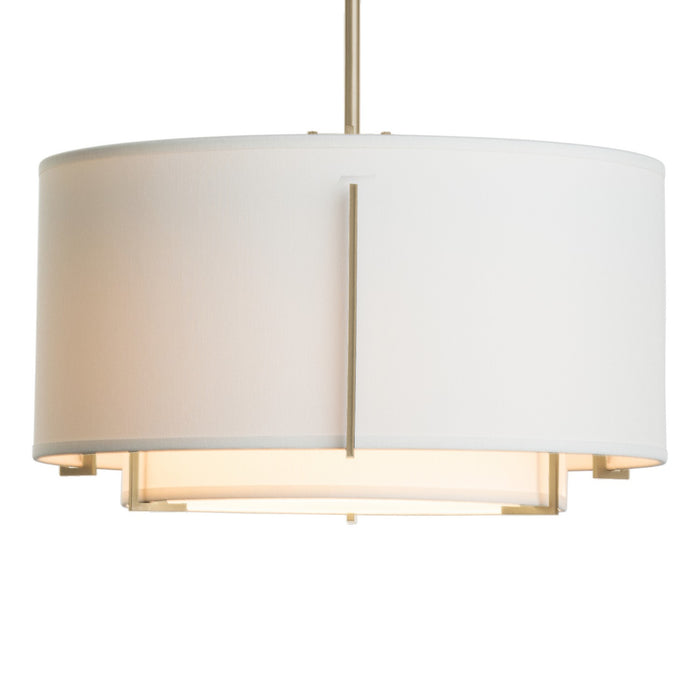 Hubbardton Forge 139602-SKT-MULT-84-SF1099-SF1590 One Light Pendant, Soft Gold