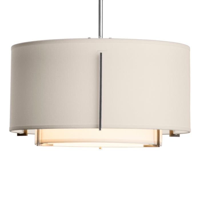 Hubbardton Forge 139602-SKT-MULT-85-SF1099-SE1590 One Light Pendant, Sterling