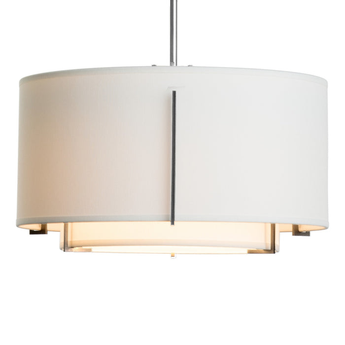 Hubbardton Forge 139602-SKT-MULT-85-SF1099-SF1590 One Light Pendant, Sterling