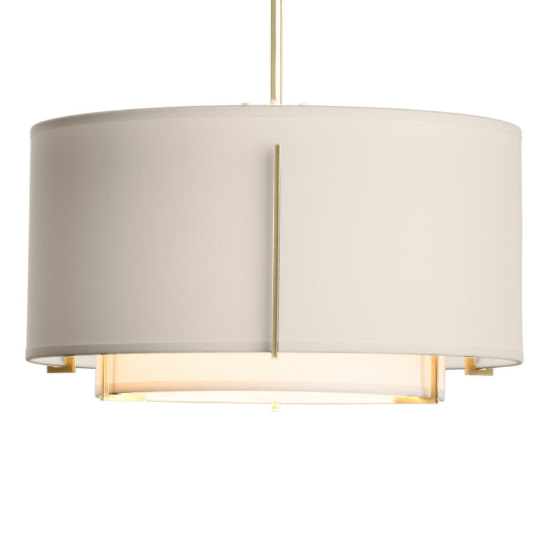 Hubbardton Forge 139602-SKT-MULT-86-SF1099-SE1590 One Light Pendant, Modern Brass