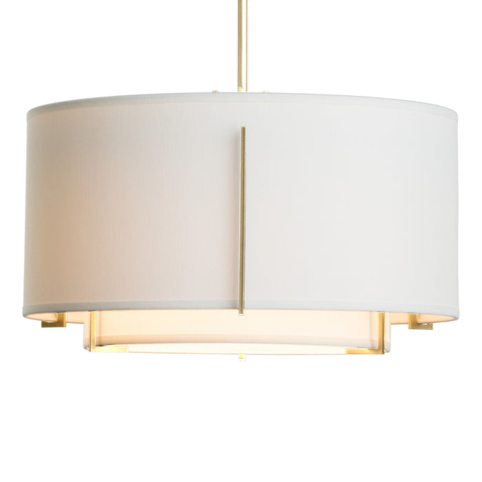 Hubbardton Forge 139602-SKT-MULT-86-SF1099-SF1590 One Light Pendant, Modern Brass