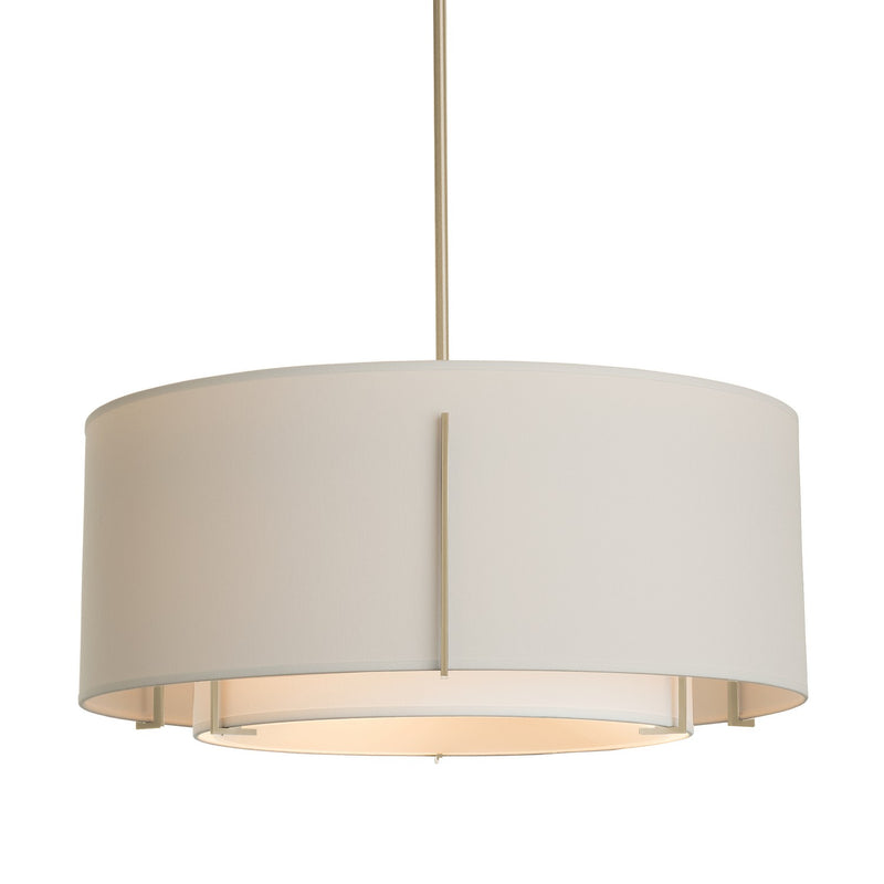 Hubbardton Forge 139605-SKT-MULT-85-SF1590-SE2290 Three Light Pendant, Sterling