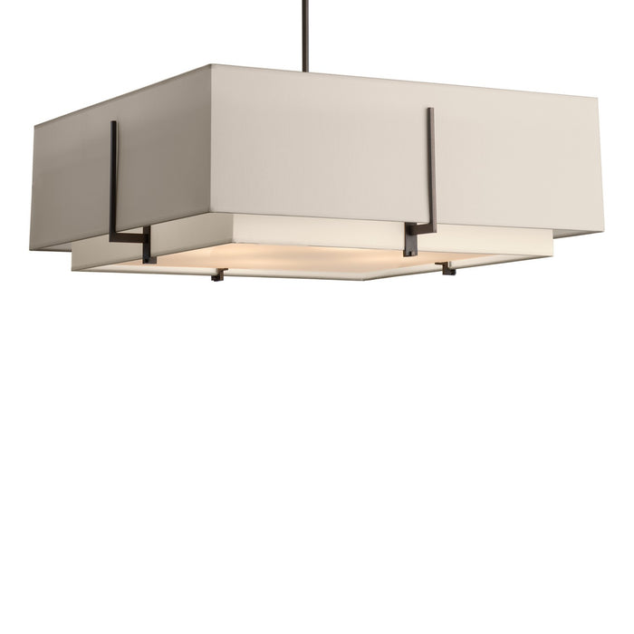 Hubbardton Forge 139635-SKT-MULT-07-SF2012-SE2401 Four Light Pendant, Dark Smoke