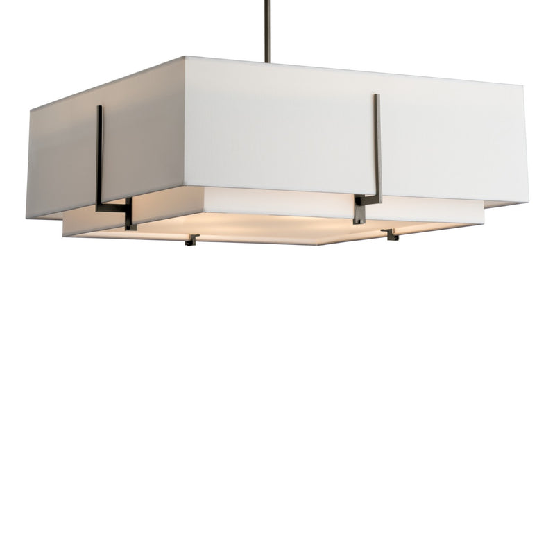 Hubbardton Forge 139635-SKT-MULT-14-SF2012-SF2401 Four Light Pendant, Oil Rubbed Bronze
