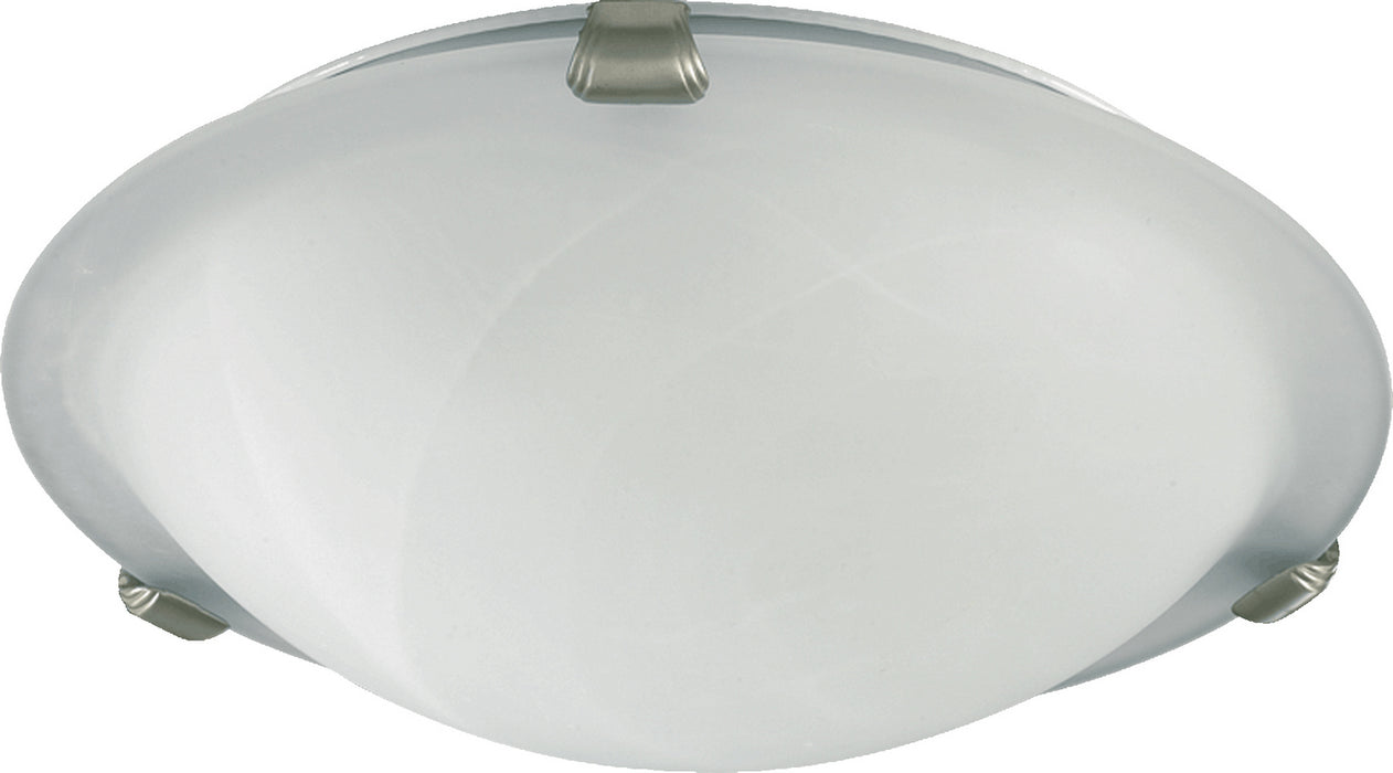 Quorum 3000-16-65 Three Light Ceiling Mount, Satin Nickel