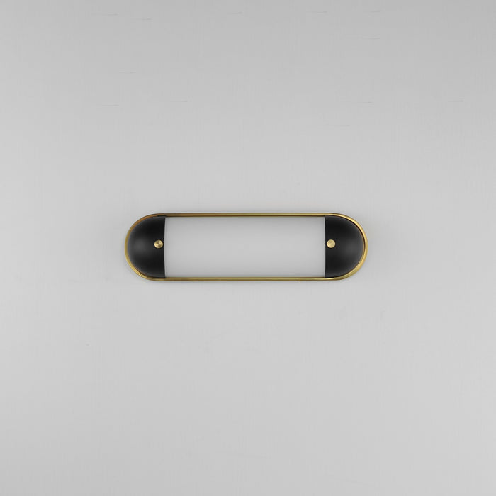 Maxim 39561SWBKNAB LED Bath Vanity, Black / Natural Aged Brass
