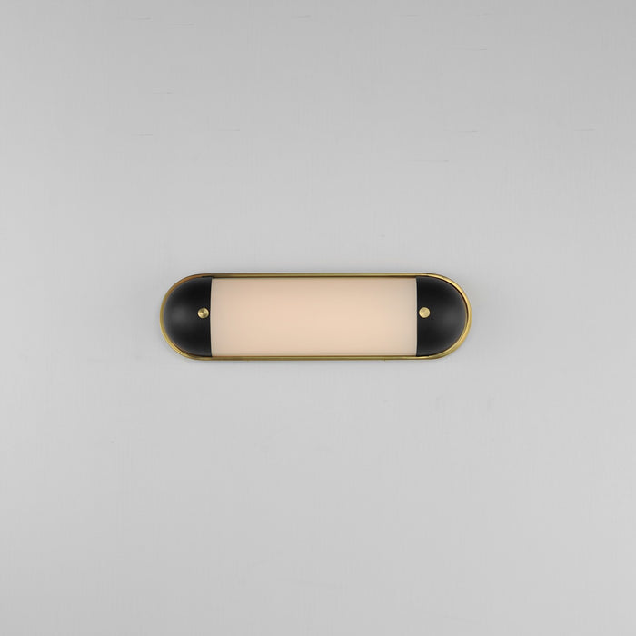 Maxim 39561SWBKNAB LED Bath Vanity, Black / Natural Aged Brass