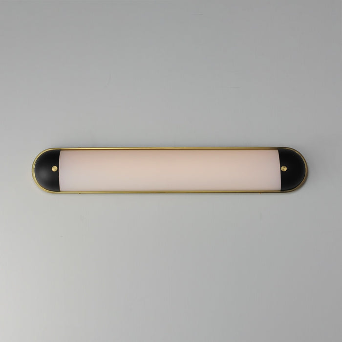 Maxim 39563SWBKNAB LED Bath Vanity, Black / Natural Aged Brass