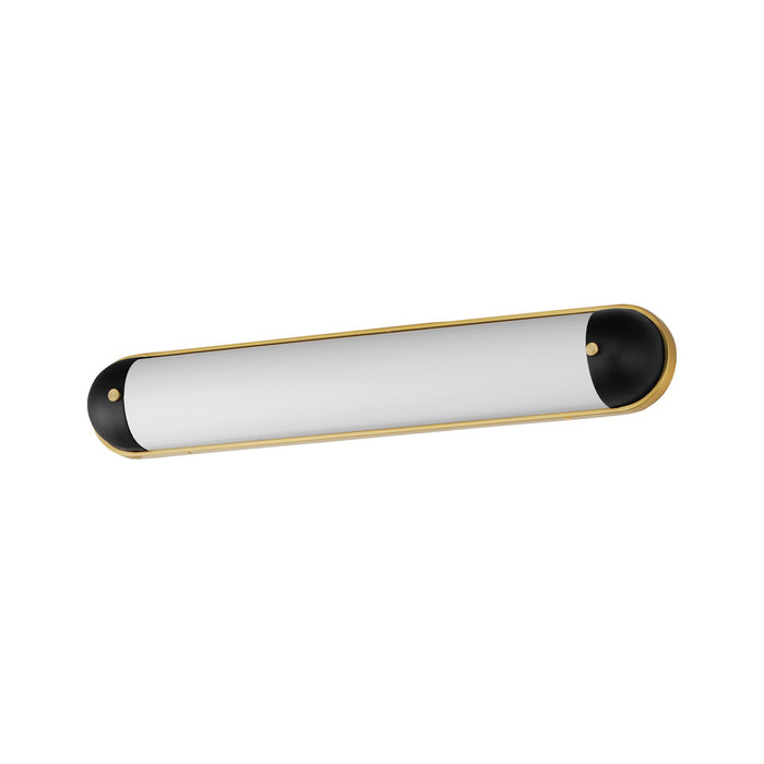 Maxim 39563SWBKNAB LED Bath Vanity, Black / Natural Aged Brass