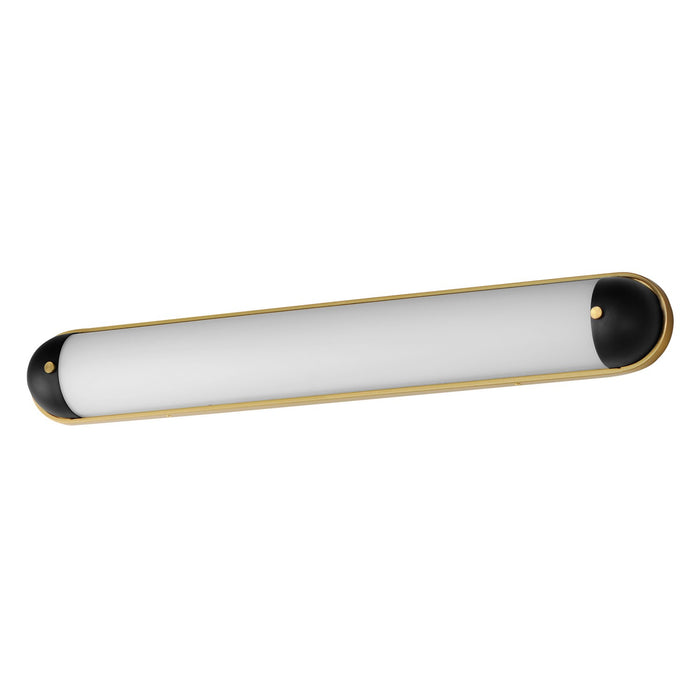 Maxim 39564SWBKNAB LED Bath Vanity, Black / Natural Aged Brass
