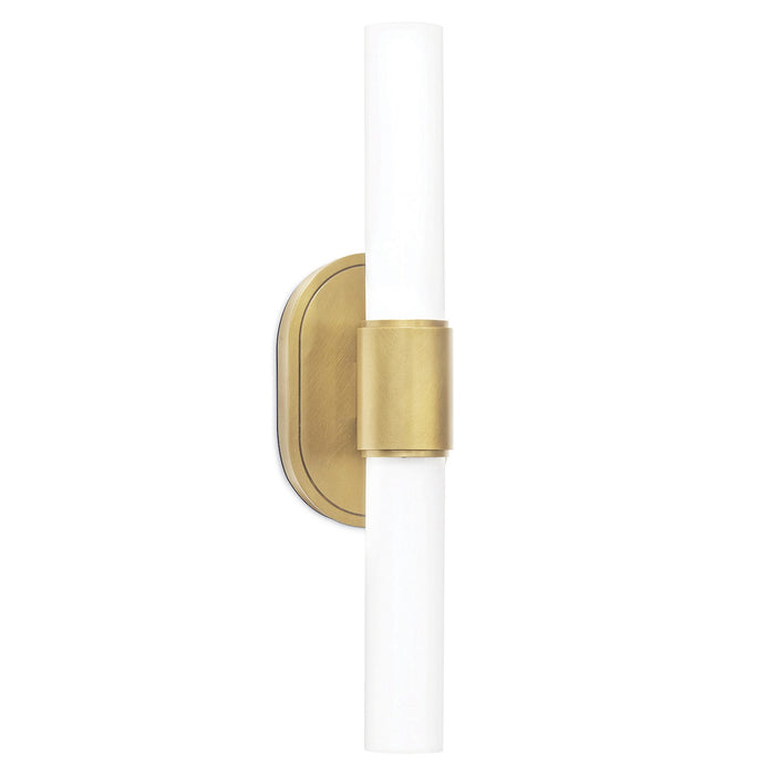 Regina Andrew 15-1201NB Two Light Wall Sconce, Natural Brass