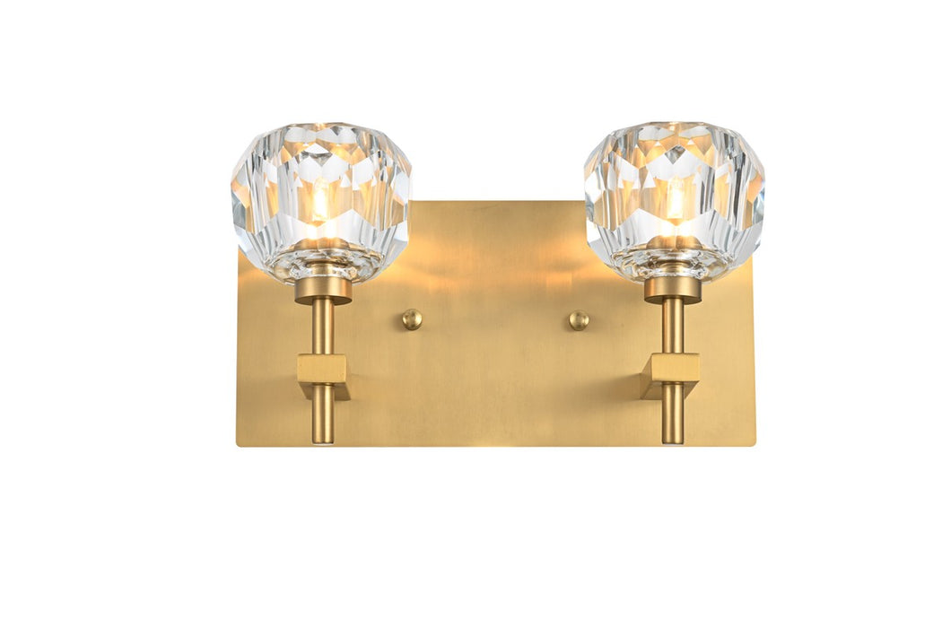 Elegant Lighting 3509W11G Two Light Wall Sconce, Gold