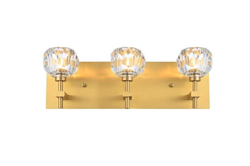 Elegant Lighting 3509W18G Three Light Wall Sconce, Gold