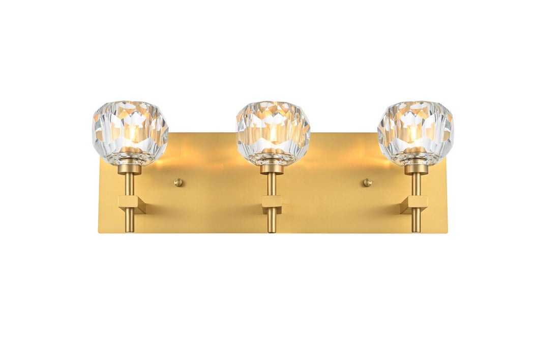 Elegant Lighting 3509W18G Three Light Wall Sconce, Gold