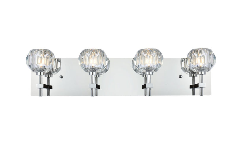 Elegant Lighting 3509W25C Four Light Wall Sconce, Chrome