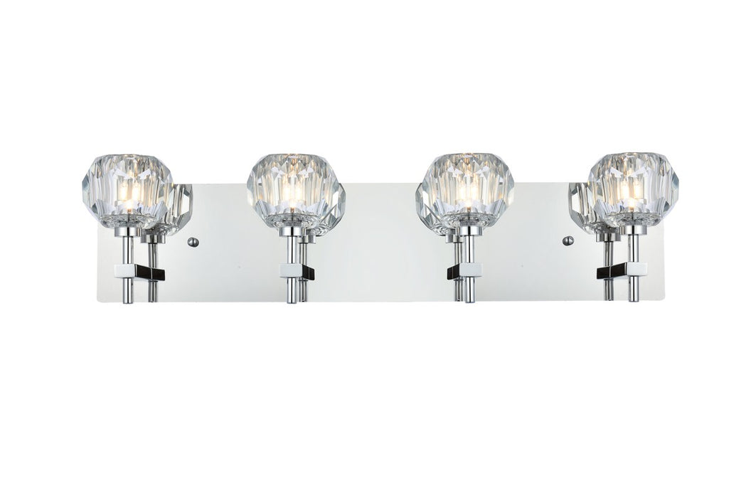 Elegant Lighting 3509W25C Four Light Wall Sconce, Chrome