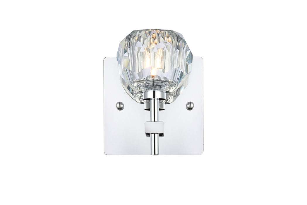 Elegant Lighting 3509W6C One Light Wall Sconce, Chrome