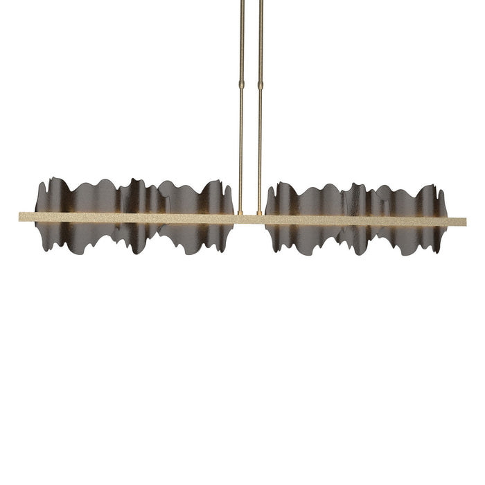 Hubbardton Forge 139652-LED-SHRT-84-14 LED Pendant, Soft Gold