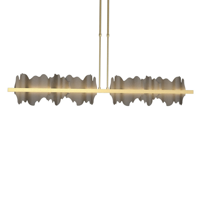 Hubbardton Forge 139652-LED-SHRT-86-07 LED Pendant, Modern Brass