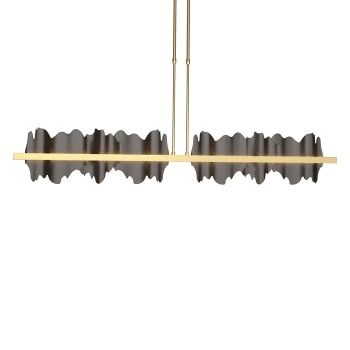 Hubbardton Forge 139652-LED-SHRT-86-14 LED Pendant, Modern Brass