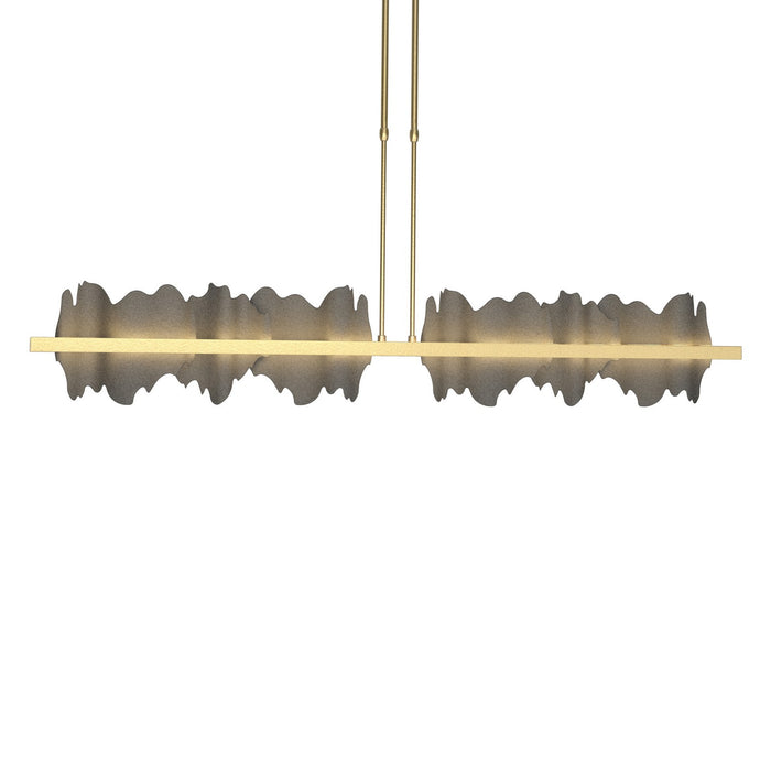 Hubbardton Forge 139652-LED-SHRT-86-20 LED Pendant, Modern Brass