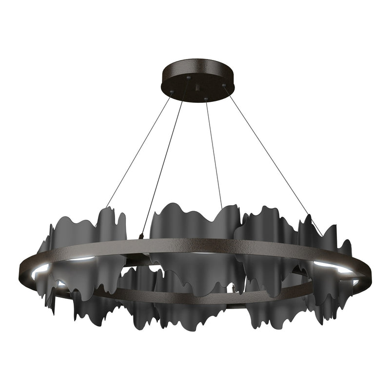 Hubbardton Forge 139653-LED-STND-14-10 LED Pendant, Oil Rubbed Bronze