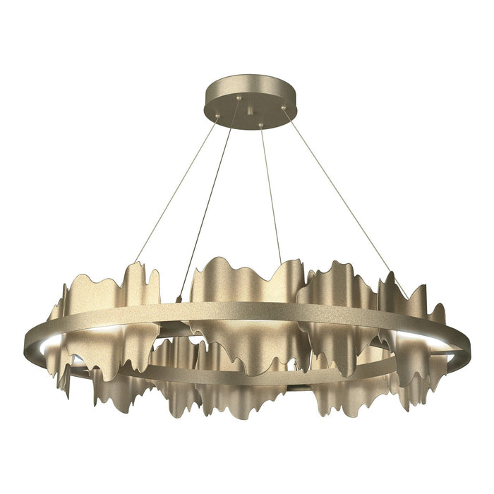 Hubbardton Forge 139653-LED-STND-84-84 LED Pendant, Soft Gold