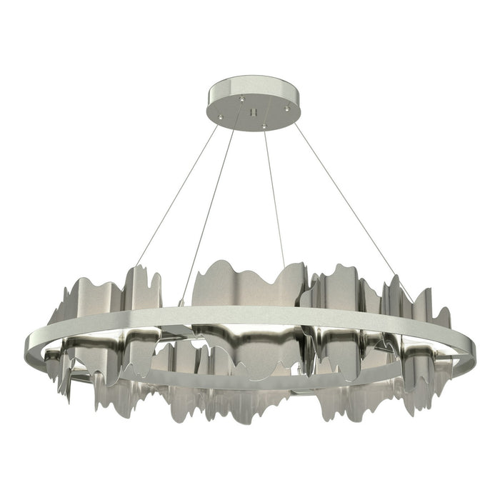 Hubbardton Forge 139653-LED-STND-85-85 LED Pendant, Sterling