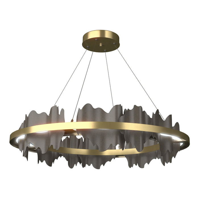 Hubbardton Forge 139653-LED-STND-86-07 LED Pendant, Modern Brass