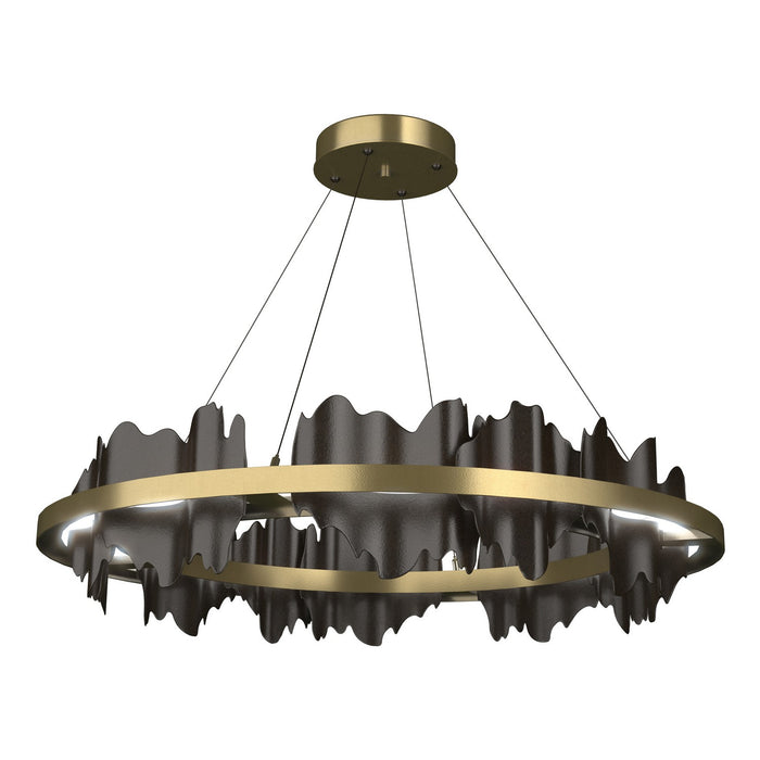 Hubbardton Forge 139653-LED-STND-86-14 LED Pendant, Modern Brass