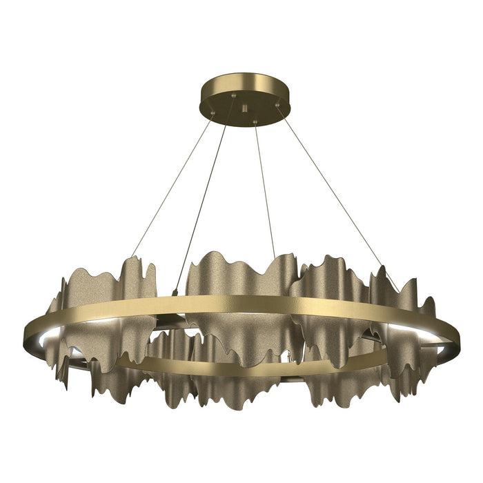 Hubbardton Forge 139653-LED-STND-86-84 LED Pendant, Modern Brass