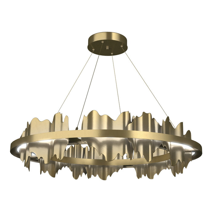 Hubbardton Forge 139653-LED-STND-86-86 LED Pendant, Modern Brass
