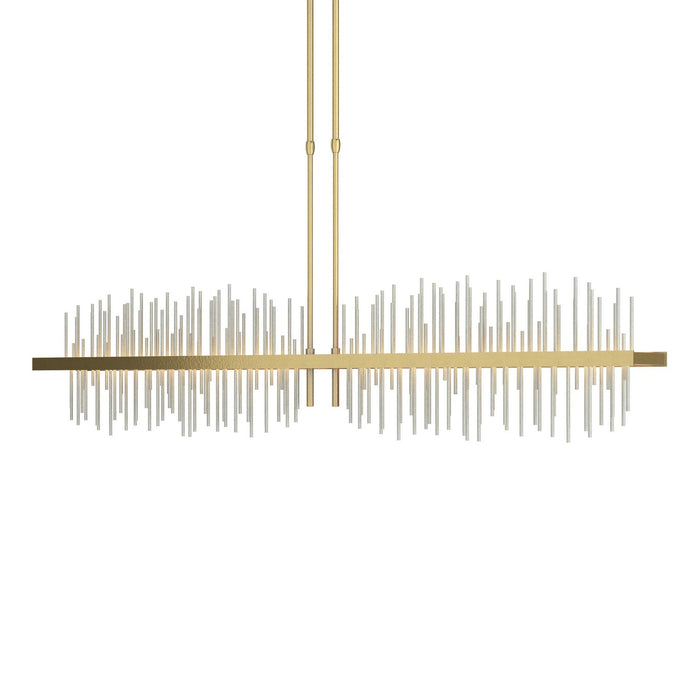 Hubbardton Forge 139655-LED-LONG-86-82 LED Pendant, Modern Brass