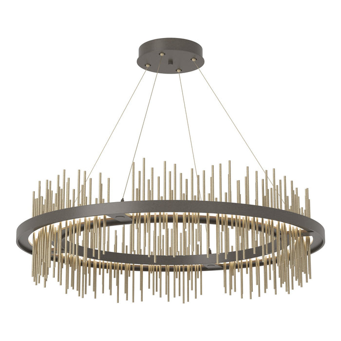 Hubbardton Forge 139656-LED-STND-07-84 LED Pendant, Dark Smoke