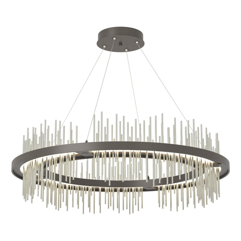 Hubbardton Forge 139656-LED-STND-07-85 LED Pendant, Dark Smoke