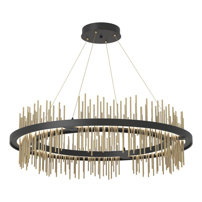 Hubbardton Forge 139656-LED-STND-10-86 LED Pendant, Black
