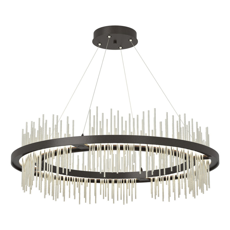 Hubbardton Forge 139656-LED-STND-14-85 LED Pendant, Oil Rubbed Bronze