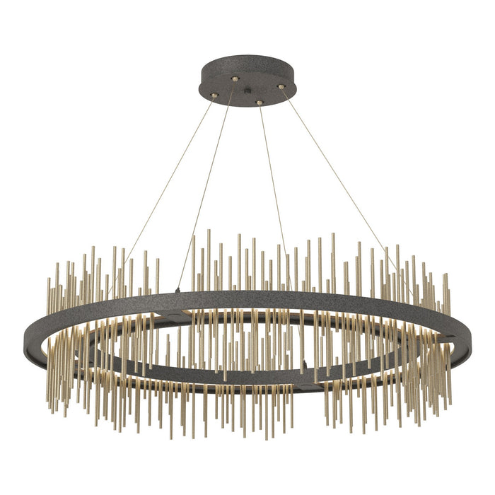 Hubbardton Forge 139656-LED-STND-20-84 LED Pendant, Natural Iron
