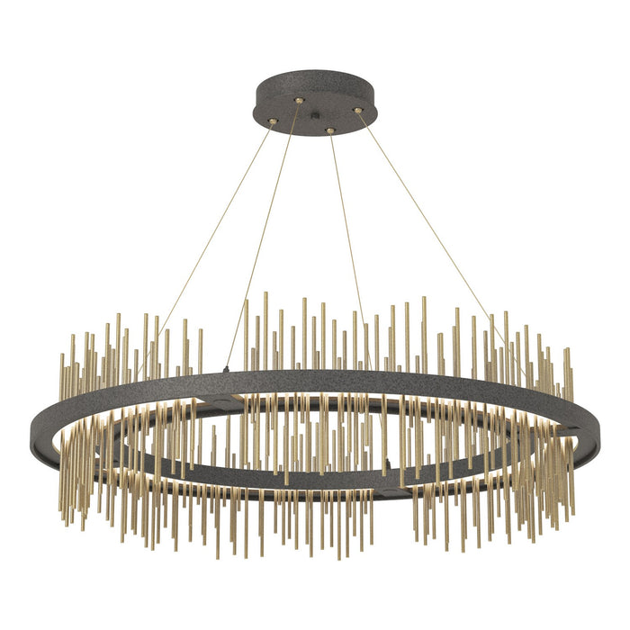 Hubbardton Forge 139656-LED-STND-20-86 LED Pendant, Natural Iron