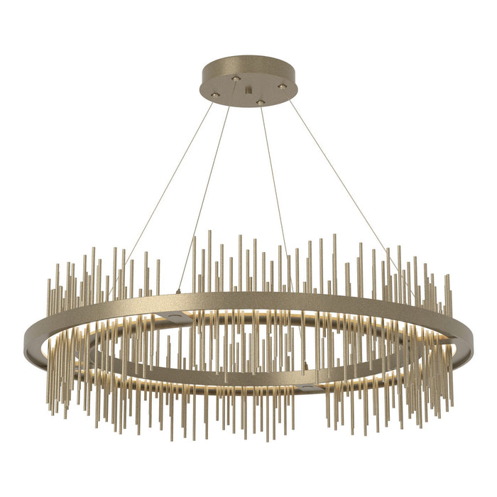 Hubbardton Forge 139656-LED-STND-84-84 LED Pendant, Soft Gold
