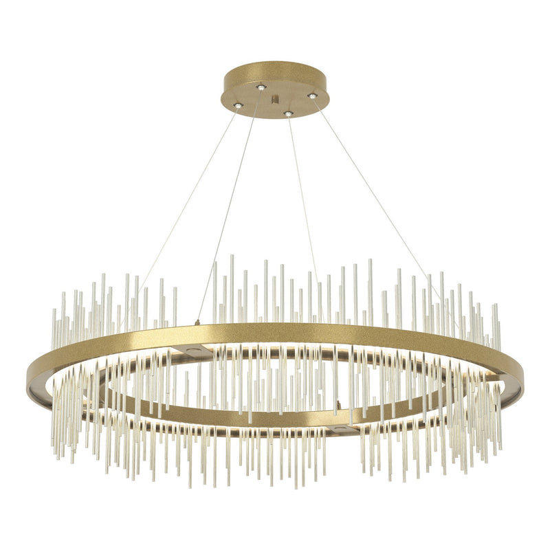 Hubbardton Forge 139656-LED-STND-86-85 LED Pendant, Modern Brass